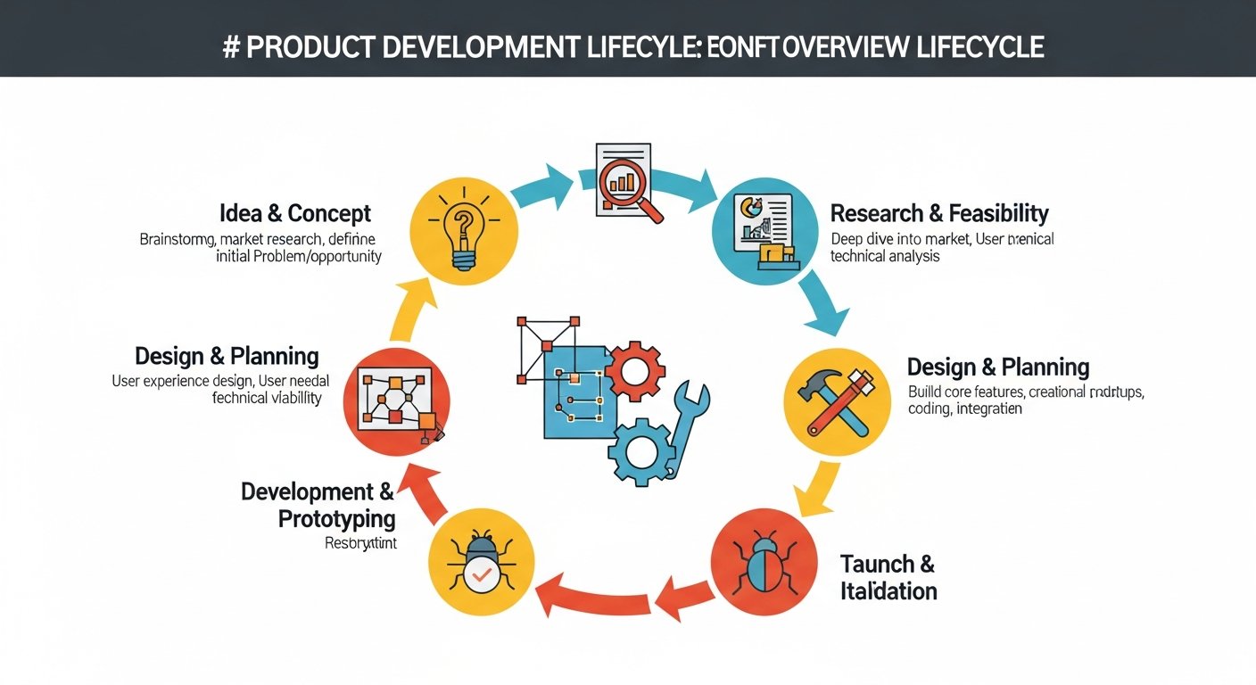 product development lifecycle - featured illustration