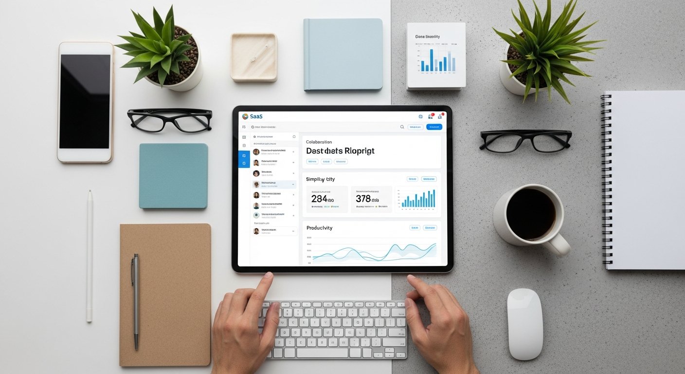 Featured illustration of a SaaS value proposition for tech startups and digital marketing strategy