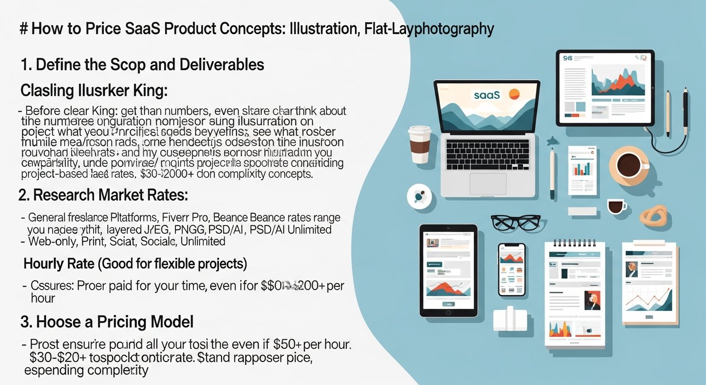 SaaS pricing strategy illustration showing pricing tiers and analytics for tech startups and digital marketing teams