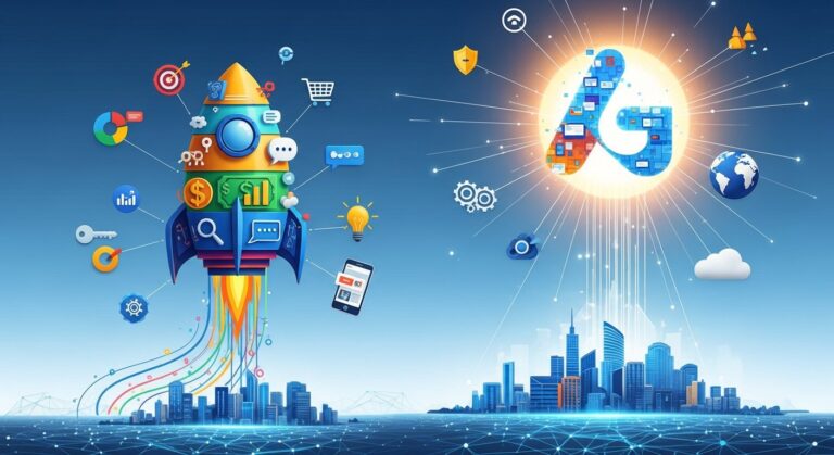 https://www.eamped.com/google-ads-for-startups-a-step-by-step-guide-to-profitable-ppc-campaigns/ - featured illustration
