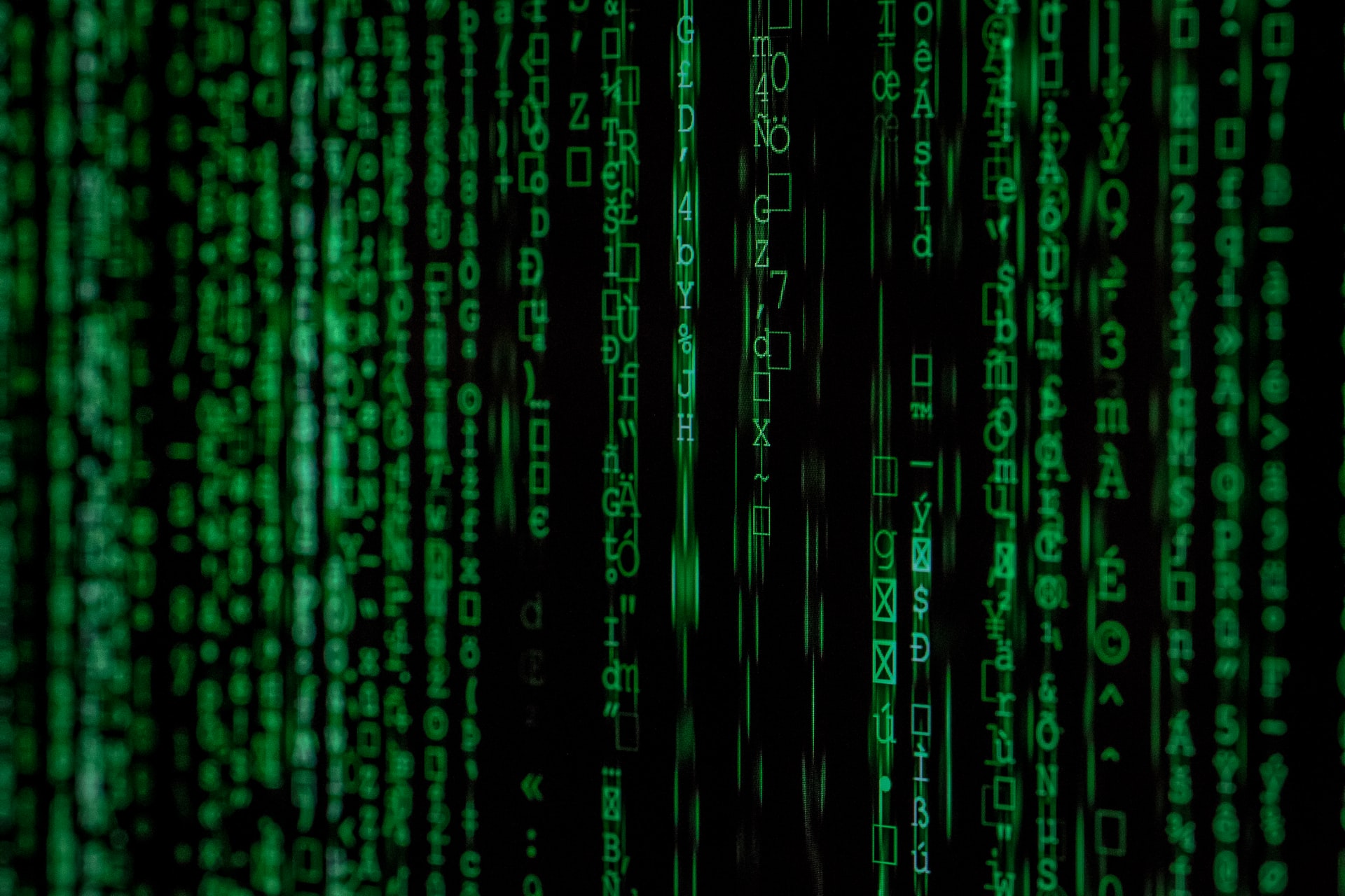a close-up of a green circuit board